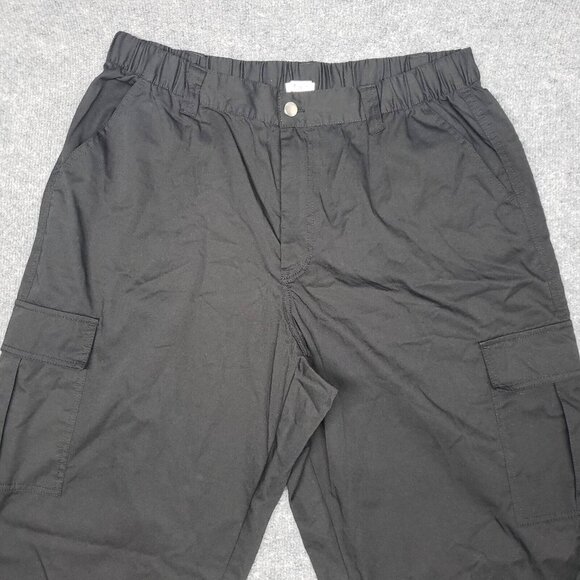 Rue21 Pants Womens Plus 1X Black Cargo High Rise Pockets Elastic Waist New - Picture 4 of 12